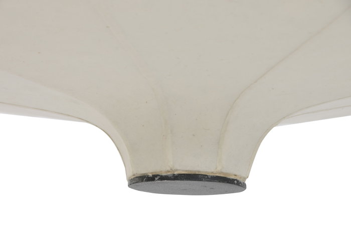 DKD Home Decor India lamps 2c25 Lámpara de Techo Urban Natural Blanco Roto Papel Acero 50 x 60.6 x 50 cm