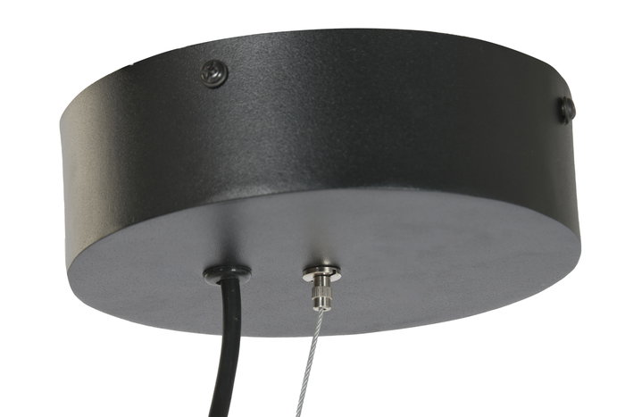 DKD Home Decor India lamps 2c25 Lámpara de Techo Urban Natural Blanco Roto Papel Acero 50 x 60.6 x 50 cm