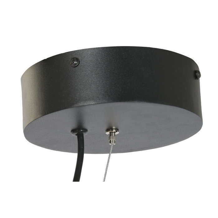 DKD Home Decor Lámpara de Techo de Papel y Acero LED Natural