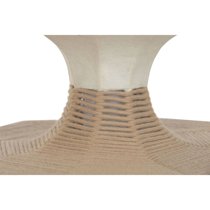 DKD Home Decor Lámpara de Techo de Papel y Acero LED Natural