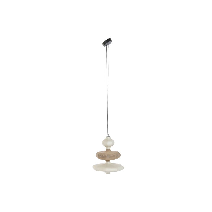 DKD Home Decor Lámpara de Techo de Papel y Acero LED Natural
