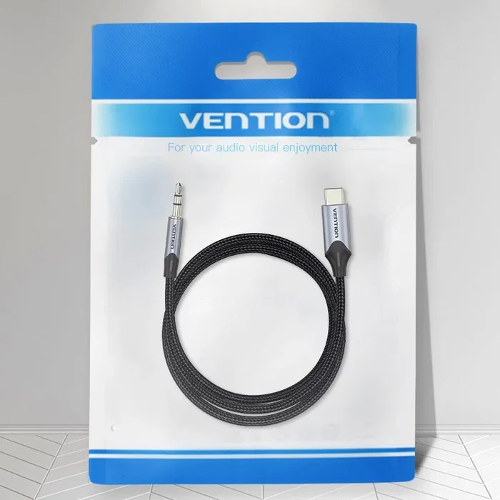 Vention BGKHF Cable Conversor de Audio USB Tipo-C a Jack 3,5 mm, 1 m, Gris Vention BGKHF Cable Conversor de Audio USB Tipo-C a Jack 3,5 mm, 1 m, Gris
