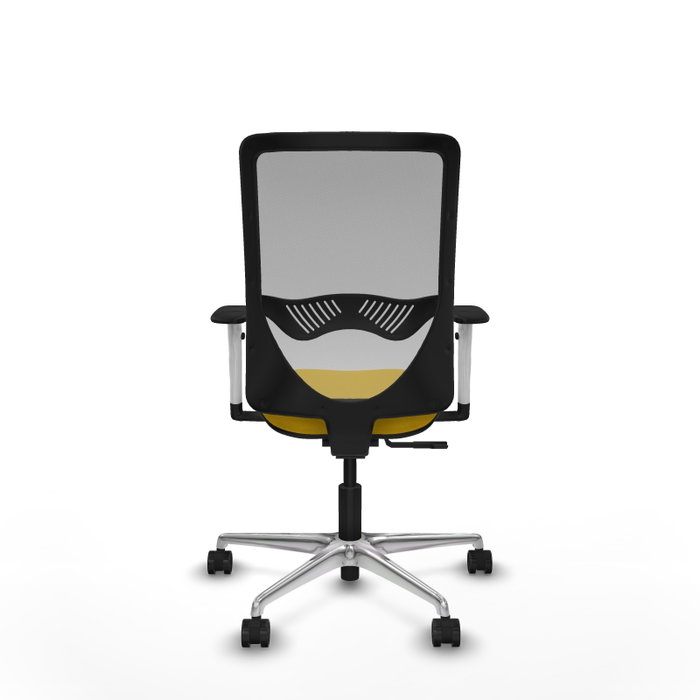 PIQUERAS Y CRESPO Silla de oficina Zulema con mecanismo Sincro, Amarillo y Gris PIQUERAS Y CRESPO Silla de oficina Zulema con mecanismo Sincro, Amarillo y Gris