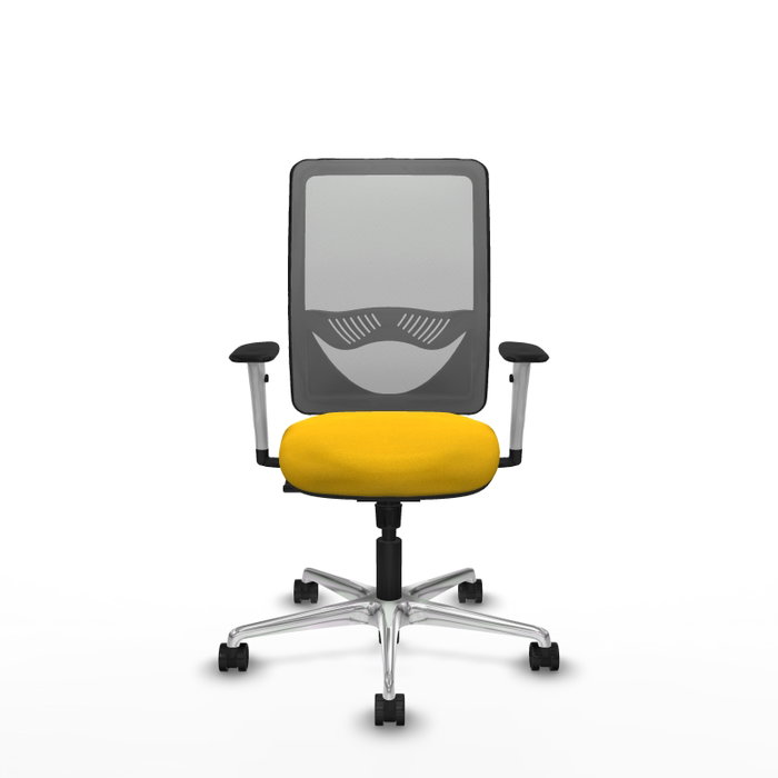 PIQUERAS Y CRESPO Silla de oficina Zulema con mecanismo Sincro, Amarillo y Gris PIQUERAS Y CRESPO Silla de oficina Zulema con mecanismo Sincro, Amarillo y Gris
