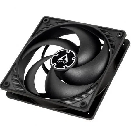 Arctic Ventilador P12 12cm Negro Alta Presión Estática 1800 RPM 56.3 CFM Cojinete Fluidodinámico 6 Años Garantía