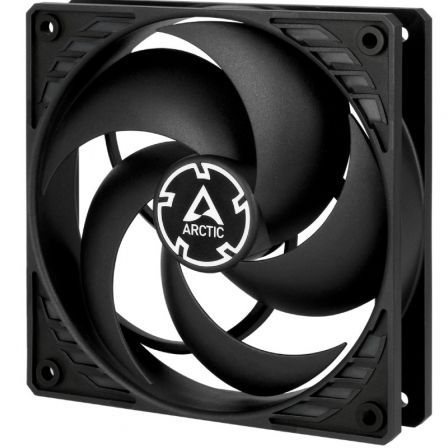 Arctic Ventilador P12 12cm Negro Alta Presión Estática 1800 RPM 56.3 CFM Cojinete Fluidodinámico 6 Años Garantía