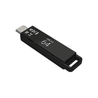 PNY Elite X 64GB USB 3.2 Tipo C 200 MB/s Memoria USB Giratoria Negra PNY Elite X 64GB USB 3.2 Tipo C 200 MB/s Memoria USB Giratoria Negra