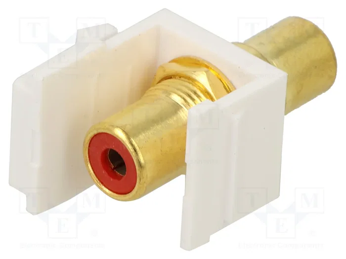 GOOBAY Conector RCA Keystone Blanco