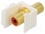 GOOBAY Conector RCA Keystone Blanco
