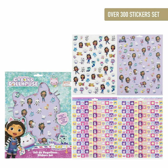 Cerdá Pack Pegatinas Gabby's Dollhouse Púrpura Cerdá Pack Pegatinas Gabby's Dollhouse Púrpura