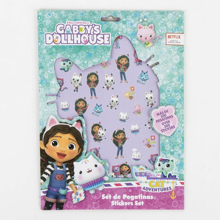 Cerdá Pack Pegatinas Gabby's Dollhouse Púrpura Cerdá Pack Pegatinas Gabby's Dollhouse Púrpura