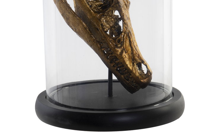 DKD Home Decor Figura Resina Cristal Cráneo Dorado y Mariposas DKD Home Decor Figura Resina Cristal Cráneo Dorado y Mariposas