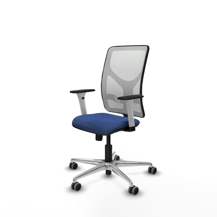 PIQUERAS Y CRESPO Silla de oficina Motilla con mecanismo Sincro, Azul marino y Blanco PIQUERAS Y CRESPO Silla de oficina Motilla con mecanismo Sincro, Azul marino y Blanco