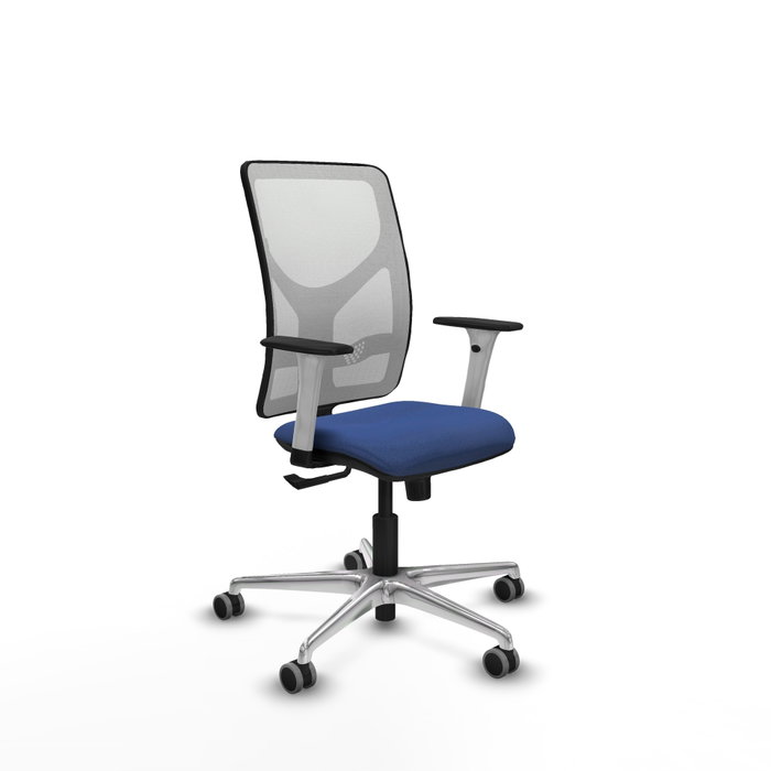 PIQUERAS Y CRESPO Silla de oficina Motilla con mecanismo Sincro, Azul marino y Blanco PIQUERAS Y CRESPO Silla de oficina Motilla con mecanismo Sincro, Azul marino y Blanco