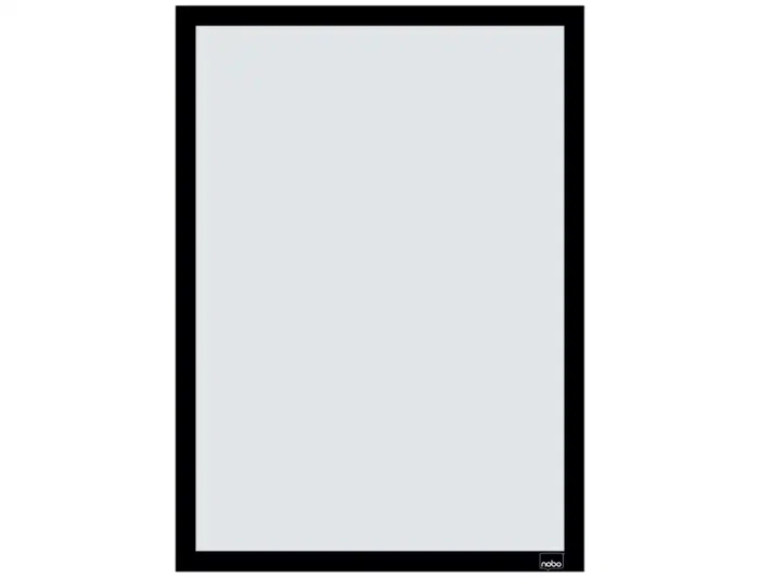 Nobo Marco Porta Anuncios Magnético Autoadhesivo DIN A3, Negro, Pack 2 Unidades