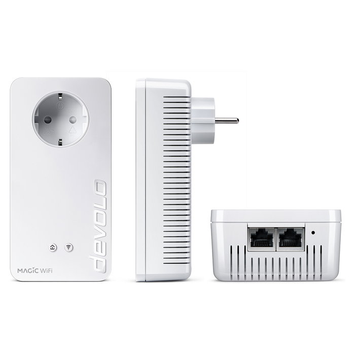 Devolo Magic 1 WiFi Starter Kit (2 Adaptadores) Powerline 1200 Mbps WiFi 5 Gigabit Ethernet Blanco
