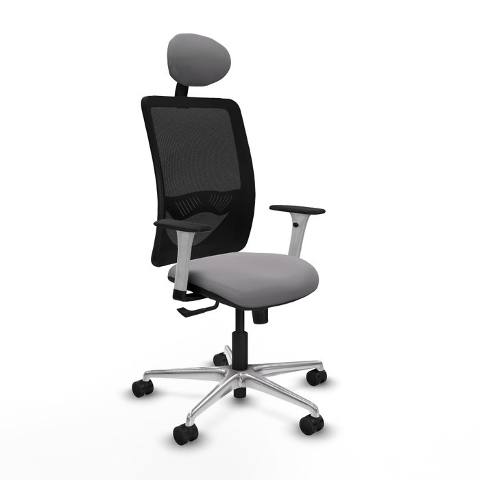 PIQUERAS Y CRESPO Silla de oficina Zulema con mecanismo Sincro, Gris y Negro PIQUERAS Y CRESPO Silla de oficina Zulema con mecanismo Sincro, Gris y Negro