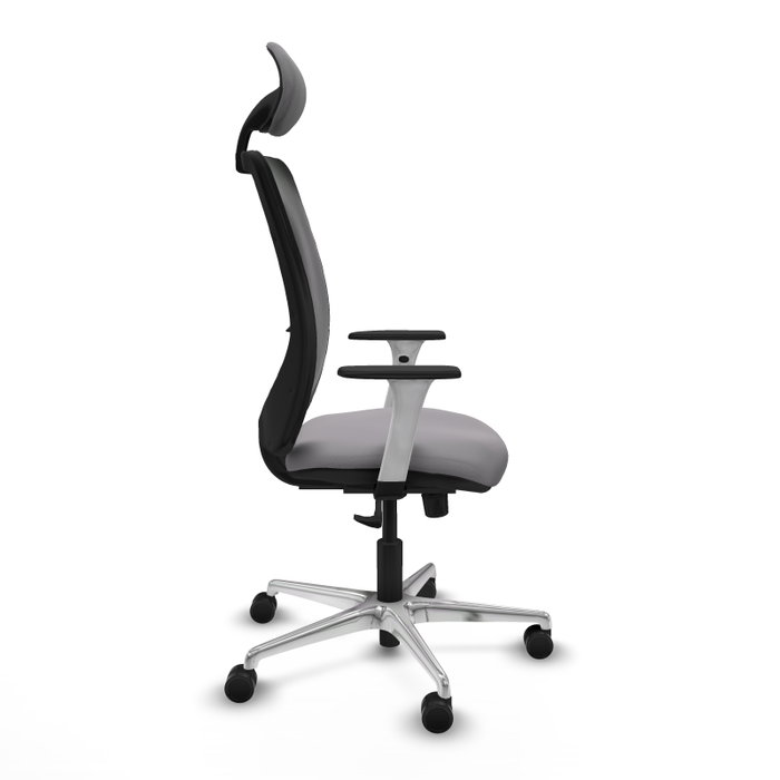 PIQUERAS Y CRESPO Silla de oficina Zulema con mecanismo Sincro, Gris y Negro PIQUERAS Y CRESPO Silla de oficina Zulema con mecanismo Sincro, Gris y Negro