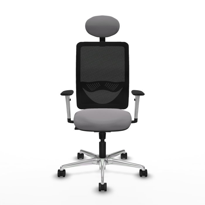 PIQUERAS Y CRESPO Silla de oficina Zulema con mecanismo Sincro, Gris y Negro PIQUERAS Y CRESPO Silla de oficina Zulema con mecanismo Sincro, Gris y Negro