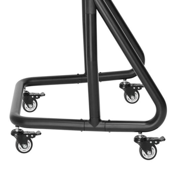 Equip Soporte TV con Ruedas - Ajuste de Altura e Inclinación, Compatible VESA 1000x600, Base Sólida, Gestión de Cables, Capacidad 100 kg, Estante para Componentes