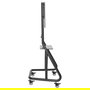 EQUIP Bodenstandhalter Soporte de Piso para TV 60"-105" (1 Pantalla), Carga 100 kg, con Ruedas y Ajuste de Altura, Color Negro