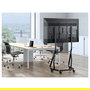 EQUIP Bodenstandhalter Soporte de Piso para TV 60"-105" (1 Pantalla), Carga 100 kg, con Ruedas y Ajuste de Altura, Color Negro