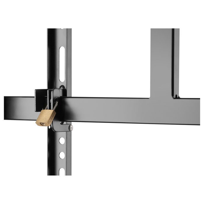 EQUIP Bodenstandhalter Soporte de Piso para TV 60"-105" (1 Pantalla), Carga 100 kg, con Ruedas y Ajuste de Altura, Color Negro EQUIP Bodenstandhalter Soporte de Piso para TV 60"-105" (1 Pantalla), Carga 100 kg, con Ruedas y Ajuste de Altura, Color Negro
