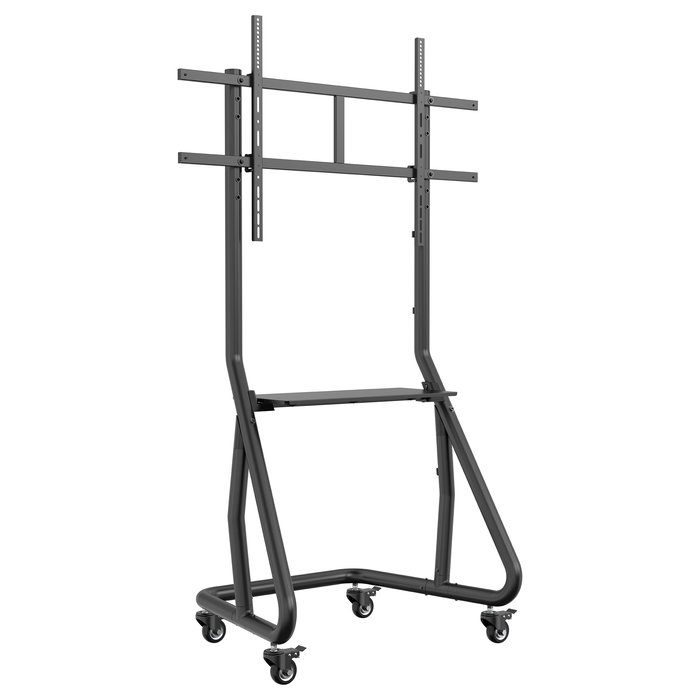 EQUIP Bodenstandhalter Soporte de Piso para TV 60"-105" (1 Pantalla), Carga 100 kg, con Ruedas y Ajuste de Altura, Color Negro EQUIP Bodenstandhalter Soporte de Piso para TV 60"-105" (1 Pantalla), Carga 100 kg, con Ruedas y Ajuste de Altura, Color Negro