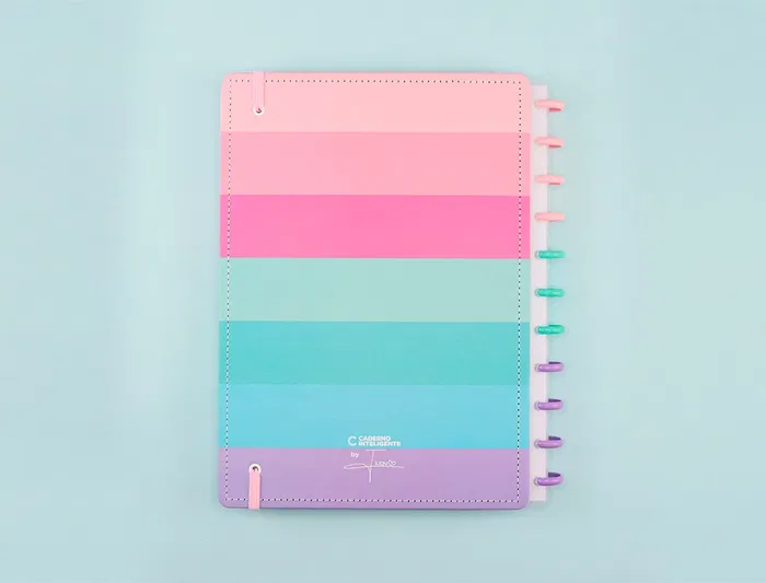 Cuaderno inteligente Cuaderno Inteligente Grande 280x215 mm con Funda, Calendario, Separadores, 80 Hojas y Soporte Elástico