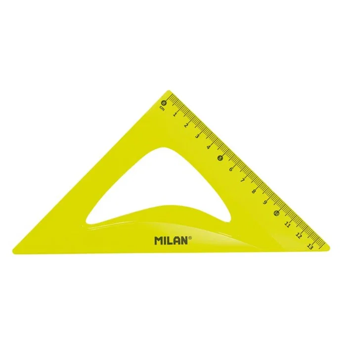 Milan Kit Flex & Resistant de 4 Reglas Flexibles de Trazado Amarillo Translúcido