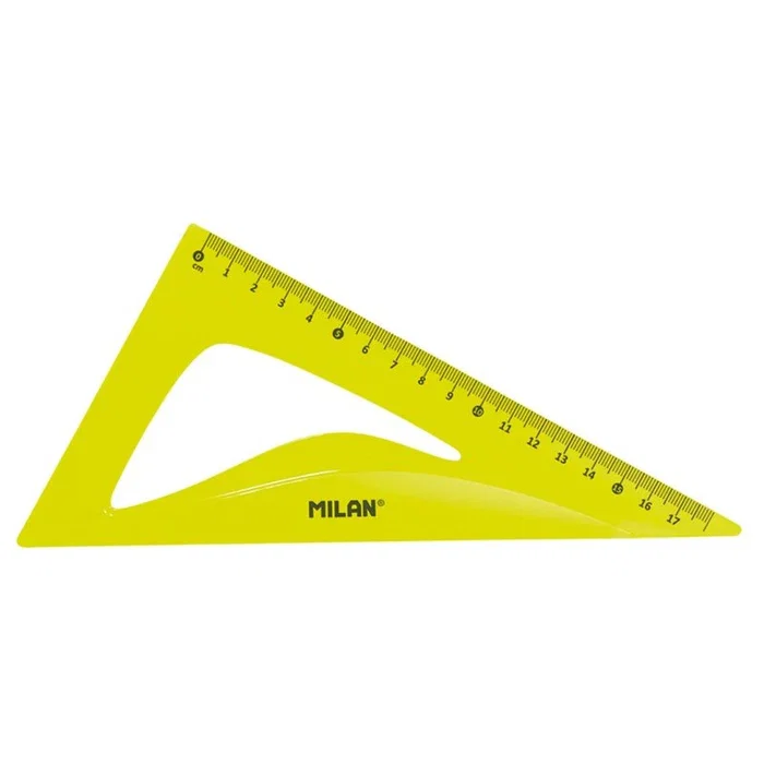 Milan Kit Flex & Resistant de 4 Reglas Flexibles de Trazado Amarillo Translúcido