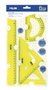 Milan Kit Flex & Resistant de 4 Reglas Flexibles de Trazado Amarillo Translúcido