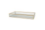 DKD Home Decor Bandeja de Decoración de Cristal y Metal 30x15x4 cm