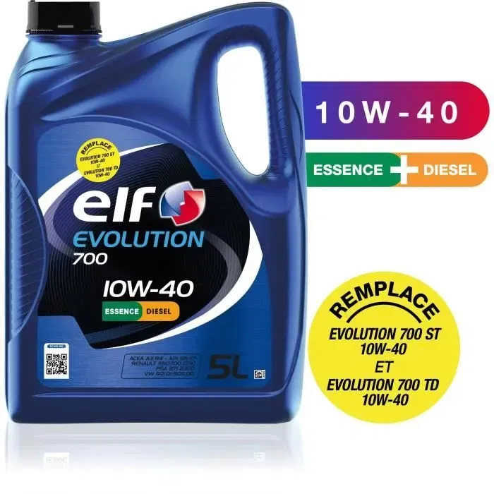 Elf Evolution 700 10W-40 Aceite de Motor 5L