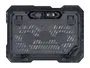 Conceptronic THANA01B - Base de refrigeración para portátiles con 2 ventiladores de 125mm y luz LED azul, tamaño máximo 15.6 pulgadas (39.6 cm), USB 2.0