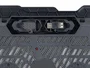 Conceptronic THANA01B - Base de refrigeración para portátiles con 2 ventiladores de 125mm y luz LED azul, tamaño máximo 15.6 pulgadas (39.6 cm), USB 2.0