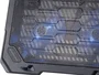 Conceptronic THANA01B - Base de refrigeración para portátiles con 2 ventiladores de 125mm y luz LED azul, tamaño máximo 15.6 pulgadas (39.6 cm), USB 2.0
