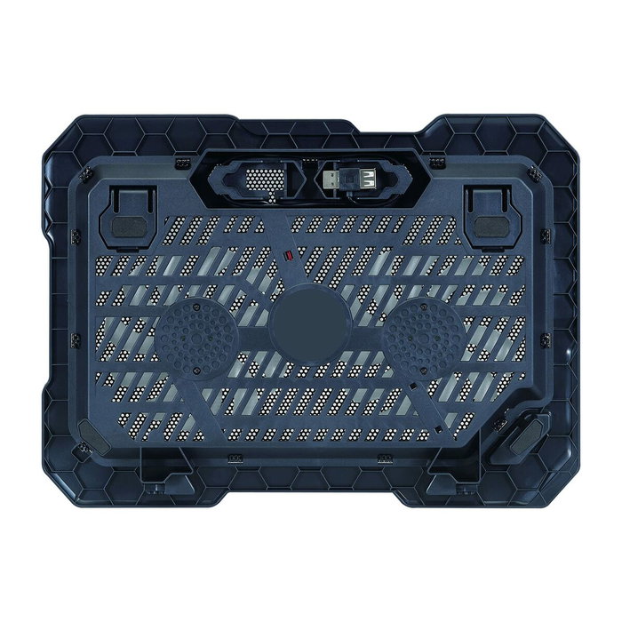 Conceptronic THANA01B Base de refrigeración para portátiles con 2 ventiladores e iluminación azul