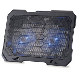 Conceptronic THANA01B Base de refrigeración para portátiles con 2 ventiladores e iluminación azul