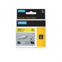 Dymo Tubo Termorretractil RhinoPRO 19mm x 1,5m Negro sobre Amarillo