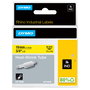Dymo Tubo Termorretráctil Rhino ID1-19 Negro sobre Amarillo 19mm x 1,5m