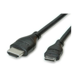 ROLINE Cable HDMI A a Type C Mini 0,8m 11.04.5568
