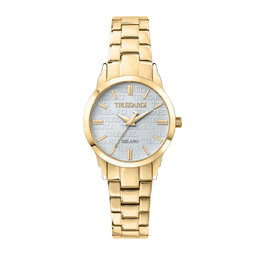 Trussardi R2453141507 con esfera azul y correa dorada