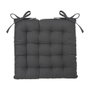 Atmosphera Cojín para Silla Estilo Galleta Color Gris Oscuro 38 x 38 cm