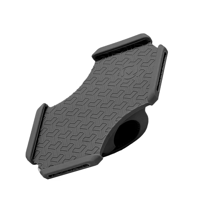Celly Soporte Pasivo para Teléfono Móvil - Swipe Bike, Montaje Abrazadera de Silicona Gris para Bicicleta y Scooter