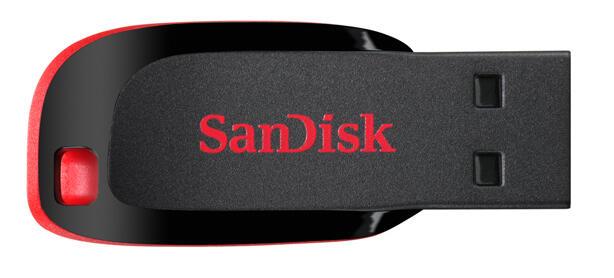 SanDisk Cruzer Blade 16 GB SDCZ50-016G-B35 Negro, Rojo