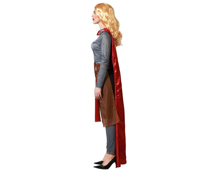Disfraz de Superhéroe Cómico Rojo con Capa para Mujer Adulto Tallas XS-S Disfraz de Superhéroe Cómico Rojo con Capa para Mujer Adulto Tallas XS-S