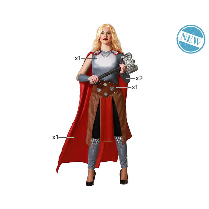 Disfraz de Superhéroe Cómico Rojo con Capa para Mujer Adulto Tallas XS-S Disfraz de Superhéroe Cómico Rojo con Capa para Mujer Adulto Tallas XS-S