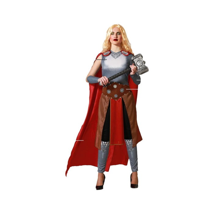 Disfraz de Superhéroe Cómico Rojo con Capa para Mujer Adulto Tallas XS-S Disfraz de Superhéroe Cómico Rojo con Capa para Mujer Adulto Tallas XS-S