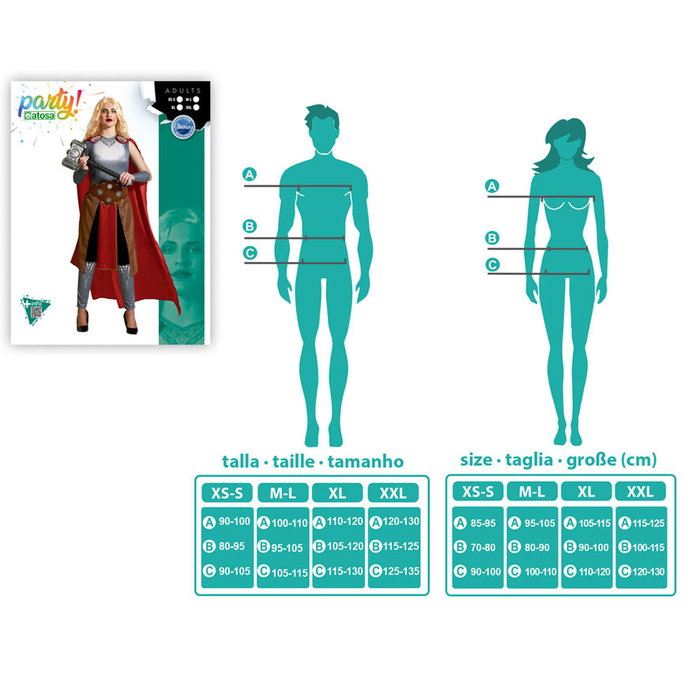 Disfraz de Superhéroe Cómico Rojo con Capa para Mujer Adulto Tallas XS-S Disfraz de Superhéroe Cómico Rojo con Capa para Mujer Adulto Tallas XS-S